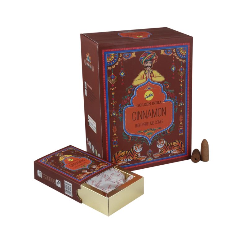 Conos Aromáticos Backflow SREE VANI Canela – Caja 10