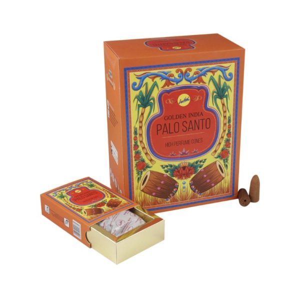 Conos Aromáticos Backflow SREE VANI Palo Santo – Caja 10