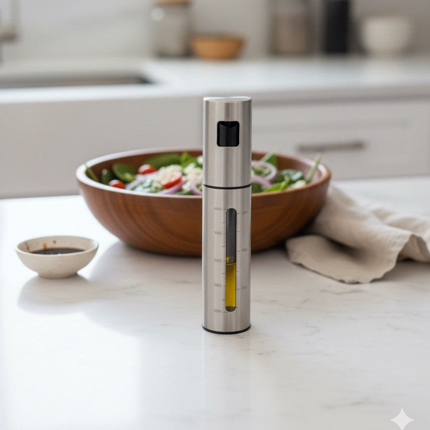 Aceitero Spray de Acero Inoxidable 100 ml – Marley Harmony | Precisión y Estilo en tu Cocina