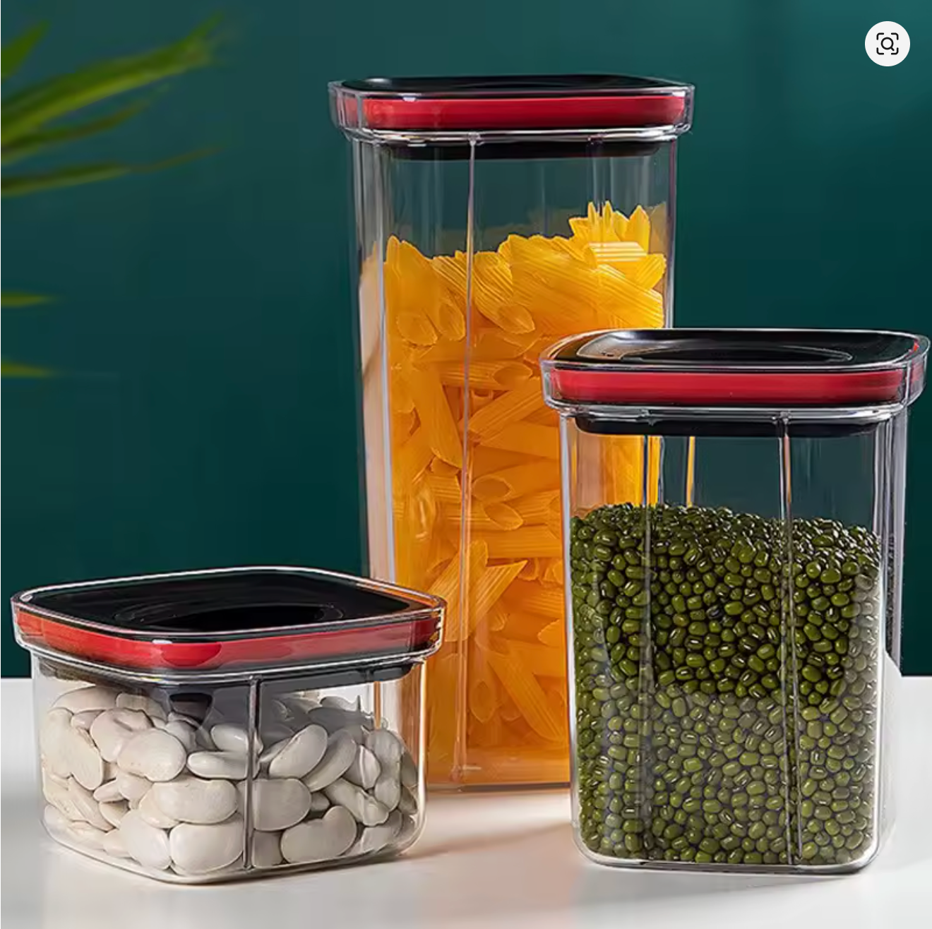 Set de 5 Tarros Herméticos con Cierre Giratorio – Marley Harmony | Orden y Frescura Natural