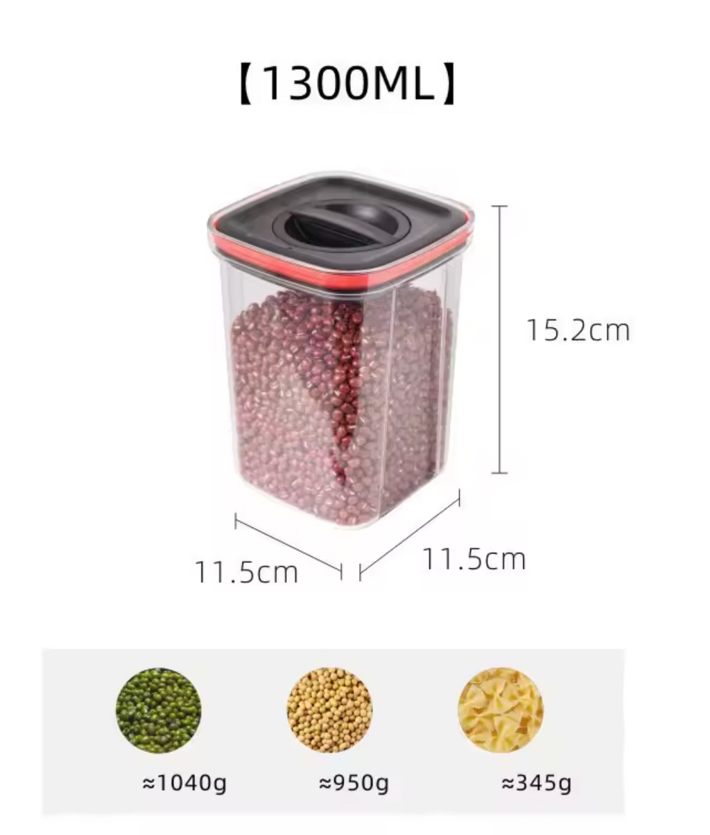 Set de 5 Tarros Herméticos con Cierre Giratorio – Marley Harmony | Orden y Frescura Natural