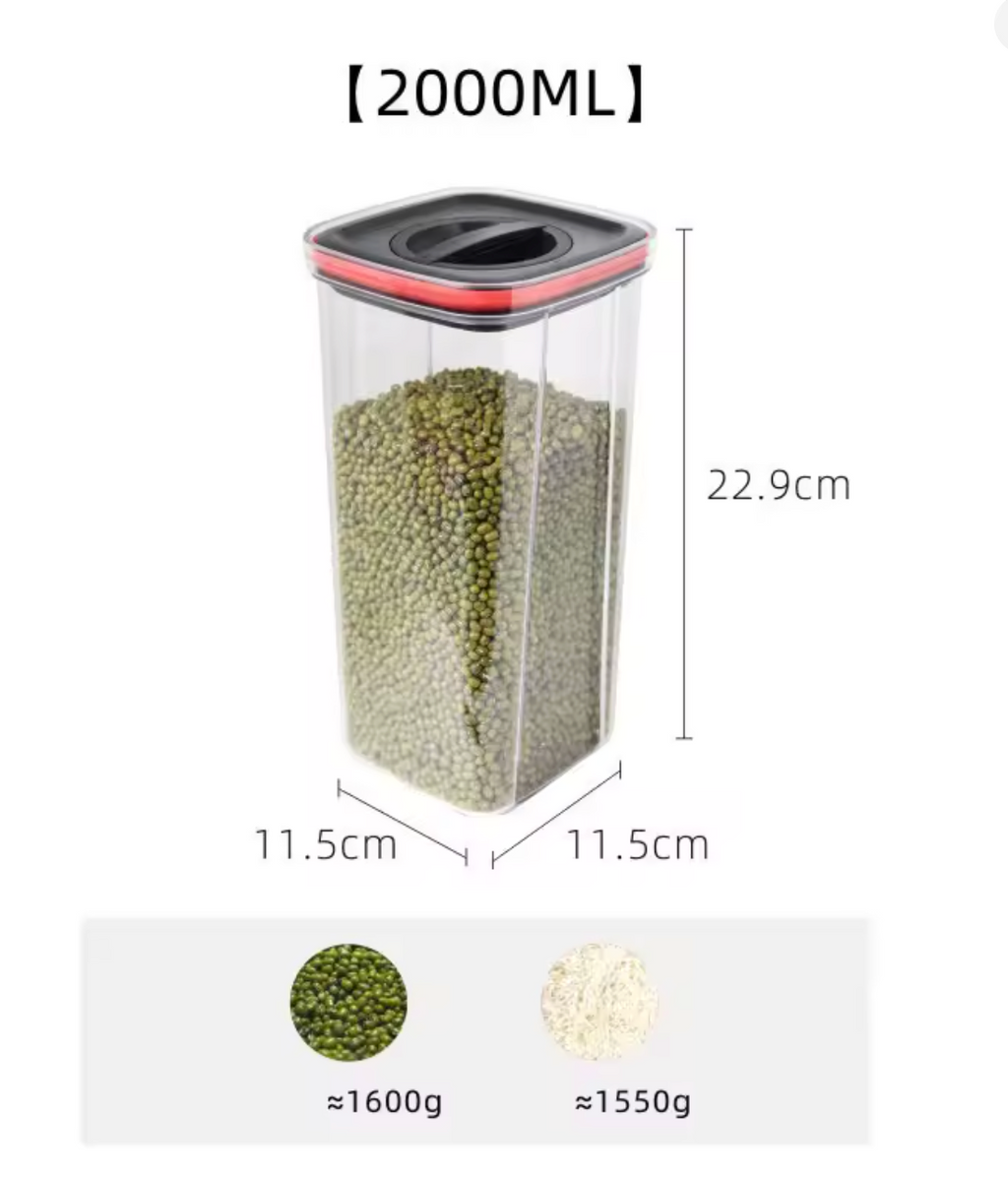 Set de 5 Tarros Herméticos con Cierre Giratorio – Marley Harmony | Orden y Frescura Natural