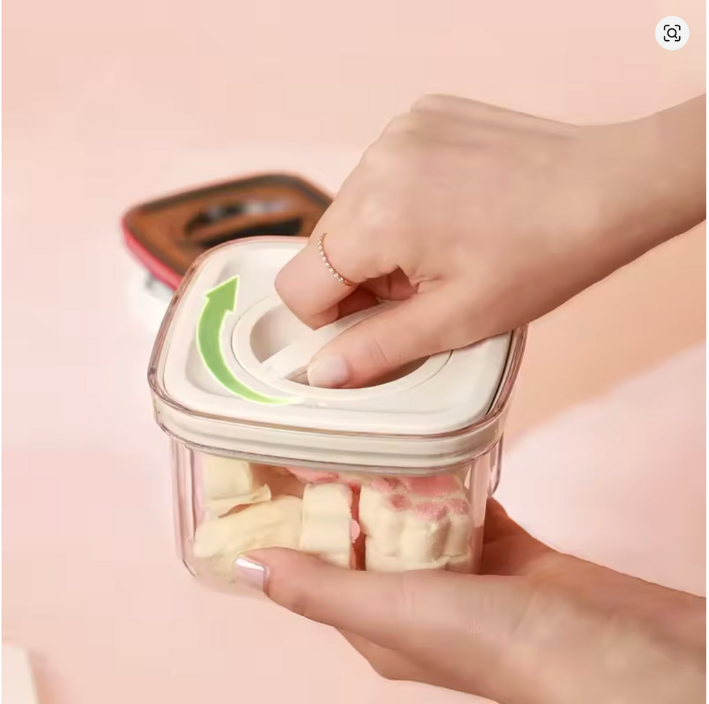 Set de 5 Tarros Herméticos con Cierre Giratorio – Marley Harmony | Orden y Frescura Natural