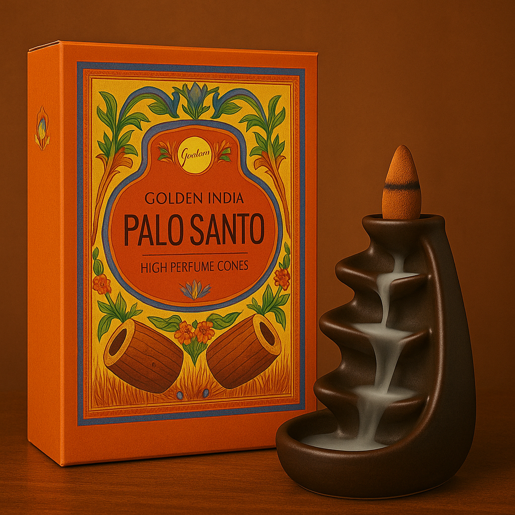 Conos Aromáticos Backflow SREE VANI Palo Santo – Caja 10