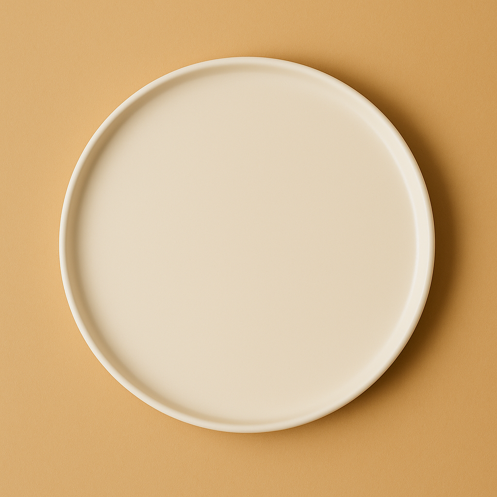 Plato de Mesa de Cerámica Blanco Nilo Marley Harmony – Vajilla Minimalista