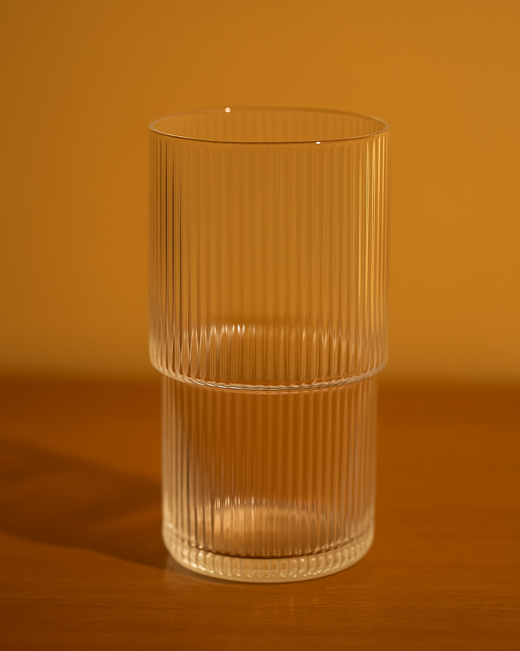 Vaso de Vidrio Alto Estriado Line Marley Harmony 350 ml – Agua, Jugos y Cócteles
