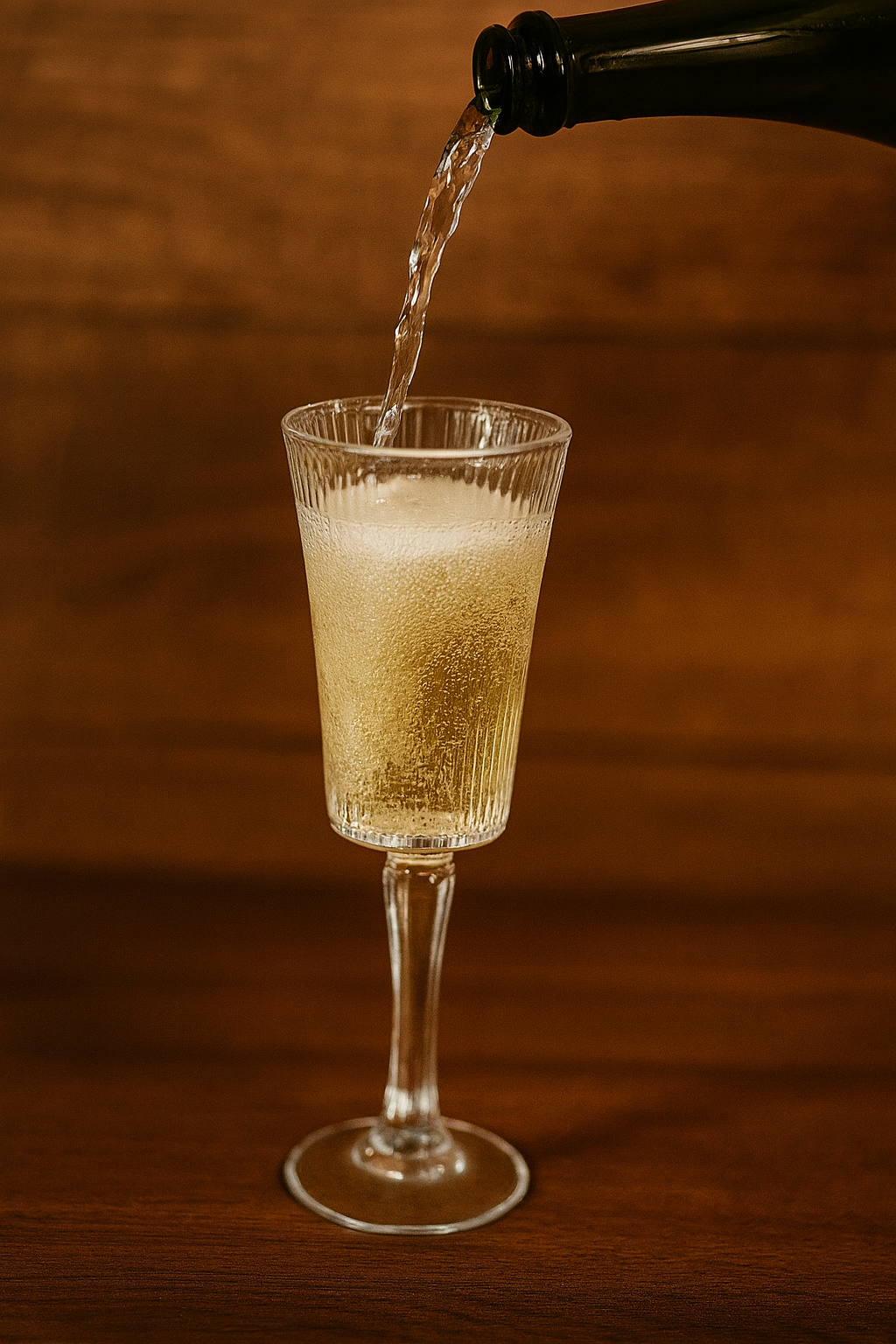 Copa de Champagne de Vidrio Estriado Perséfone Marley Harmony 200 ml – Espumantes y Brindis