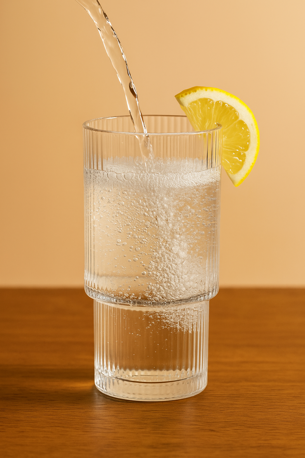 Vaso de Vidrio Alto Estriado Line Marley Harmony 350 ml – Agua, Jugos y Cócteles