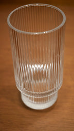 Vaso de Vidrio Alto Estriado Line Marley Harmony 350 ml – Agua, Jugos y Cócteles