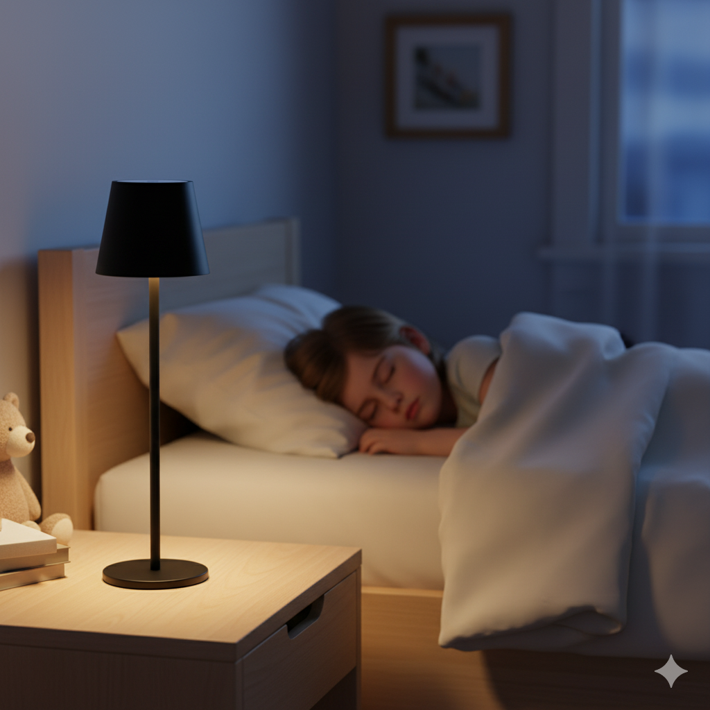 Lámpara de Escritorio LED Recargable – Marley Harmony  | Luz Regulable & Batería 9–48 h Negro