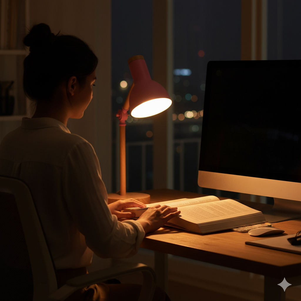 Lámpara de Escritorio Marley Harmony ILU011 – Brazo Articulado | Nórdica | E26/E27 Rosa