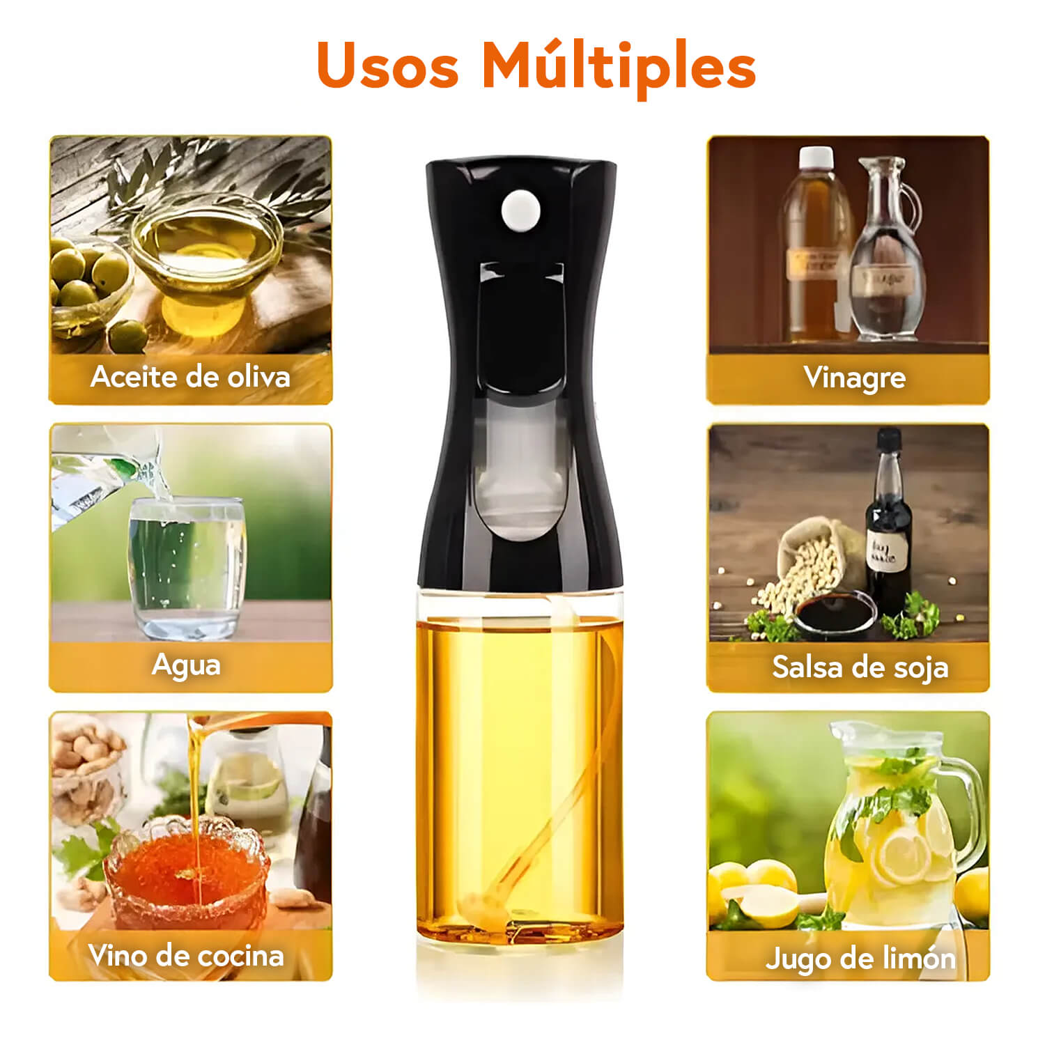 Pulverizador de Aceite 220 ml – Marley Harmony | Spray Fino y Preciso para Cocina Saludable y Limpia