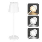 Lámpara de Escritorio LED Recargable – Marley Harmony  | Luz Regulable & Batería 9–48 h Blanco