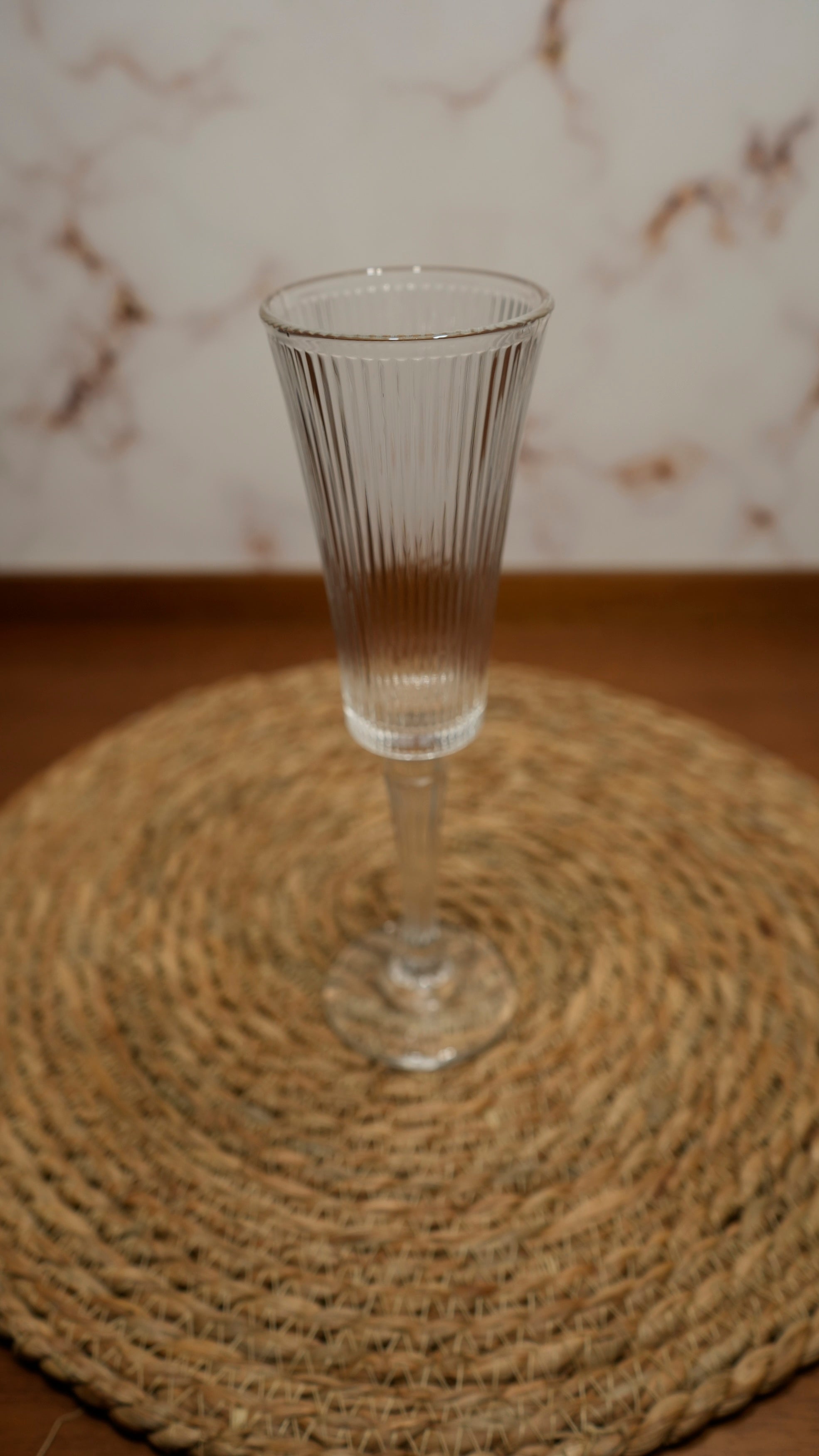 Copa de Champagne de Vidrio Estriado Perséfone Marley Harmony 200 ml – Espumantes y Brindis