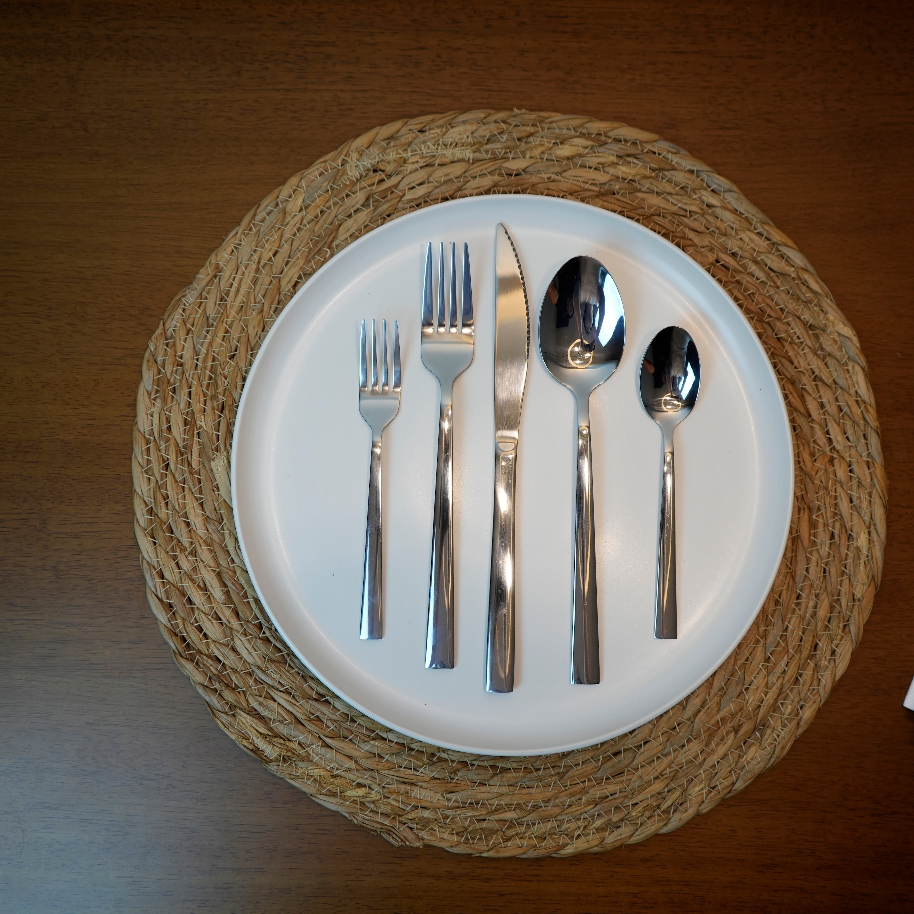 Set de Cubiertos de Acero Inoxidable 5 Piezas Marley Harmony – Cuchara, Tenedor y Cuchillo