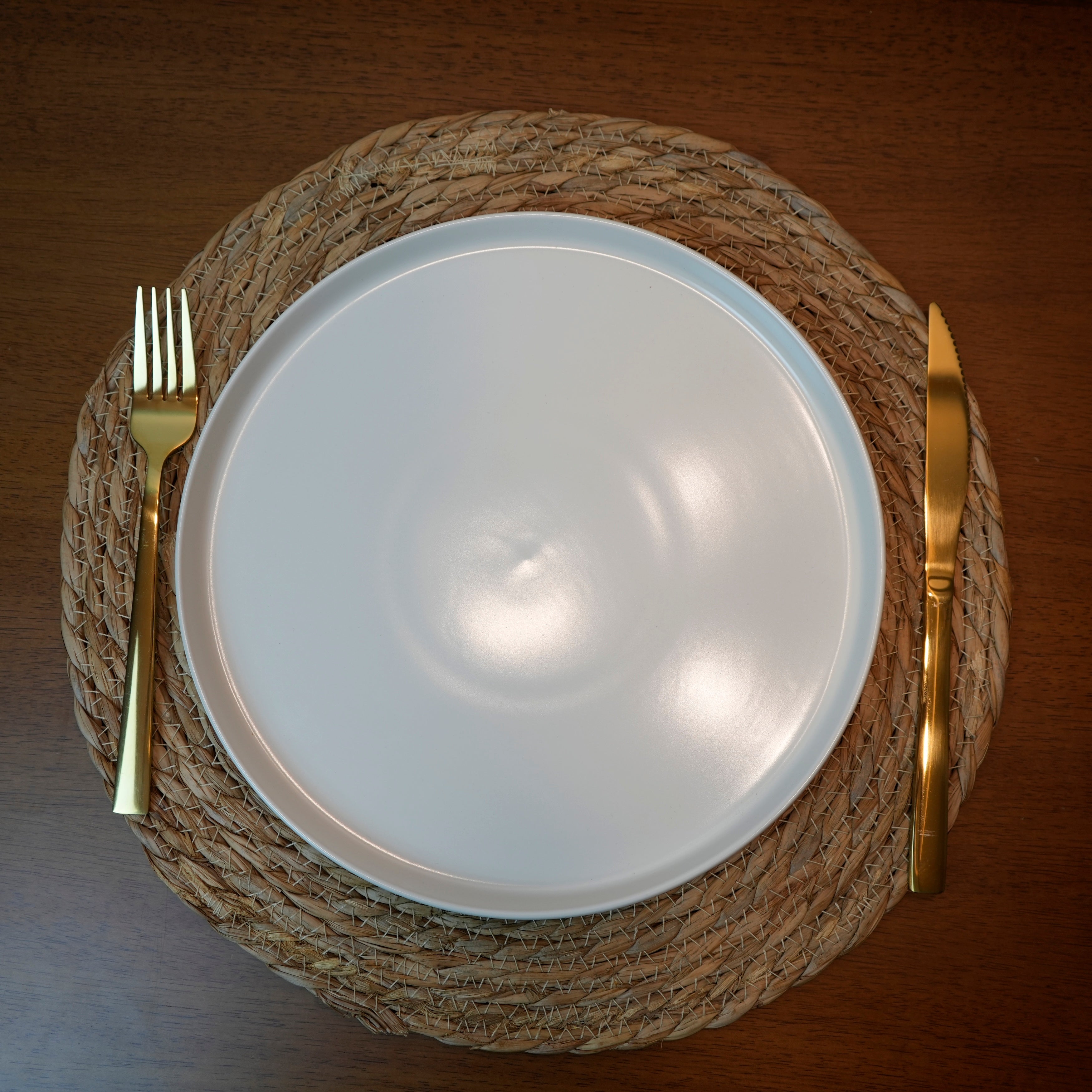 Set de Cubiertos Dorados de Acero Inoxidable 5 Piezas Marley Harmony – Cuchara, Tenedor y Cuchillo