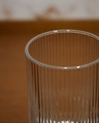 Vaso de Vidrio Alto Estriado Line Marley Harmony 350 ml – Agua, Jugos y Cócteles