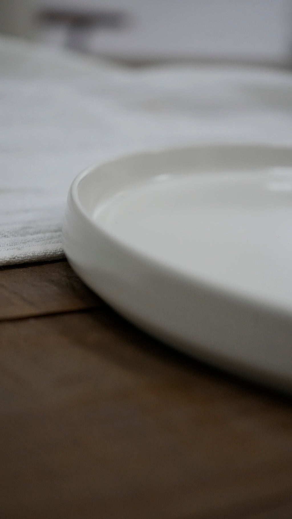 Plato de Mesa de Cerámica Blanco Nilo Marley Harmony – Vajilla Minimalista