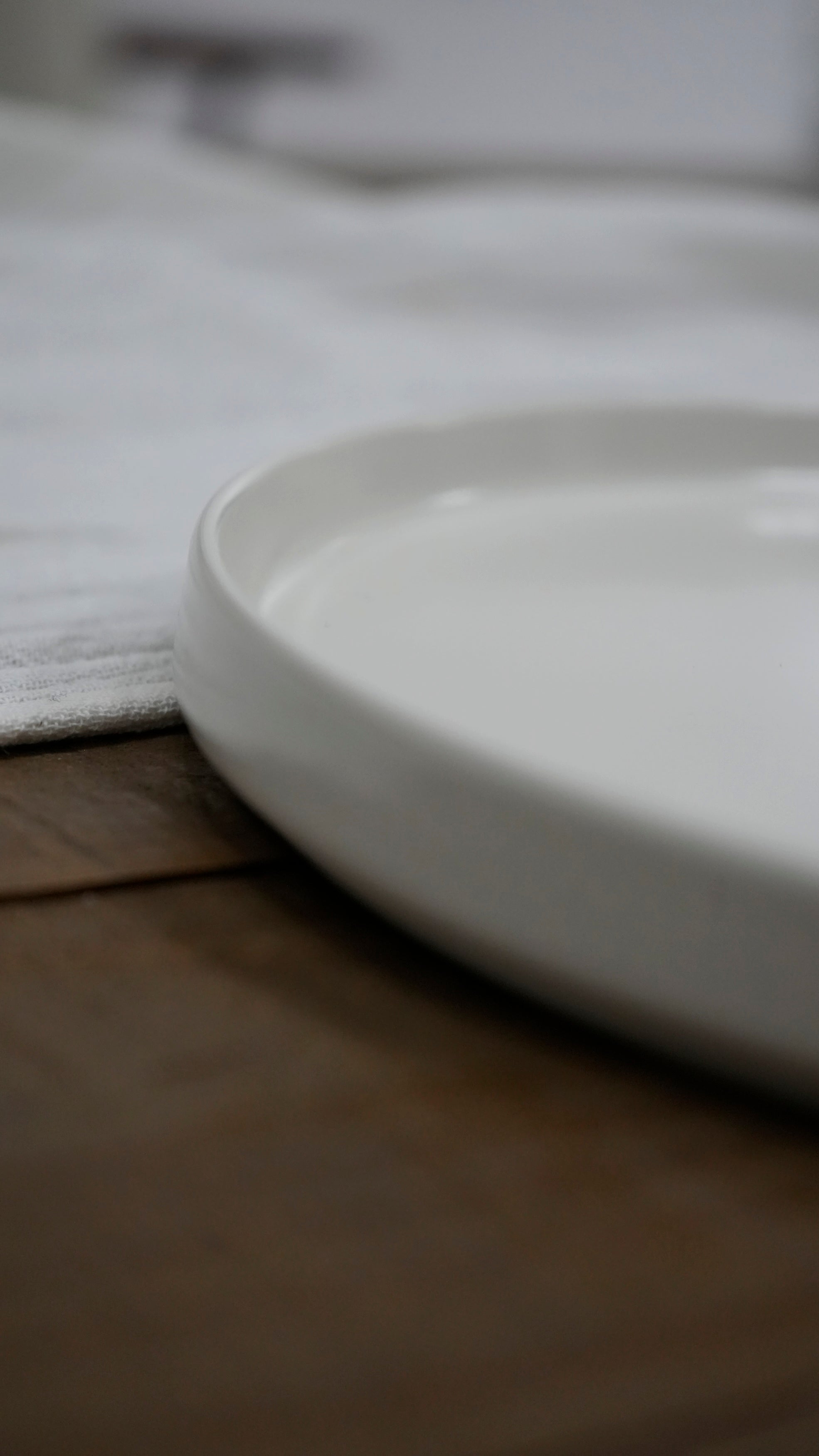 Plato de Mesa de Cerámica Blanco Nilo Marley Harmony – Vajilla Minimalista