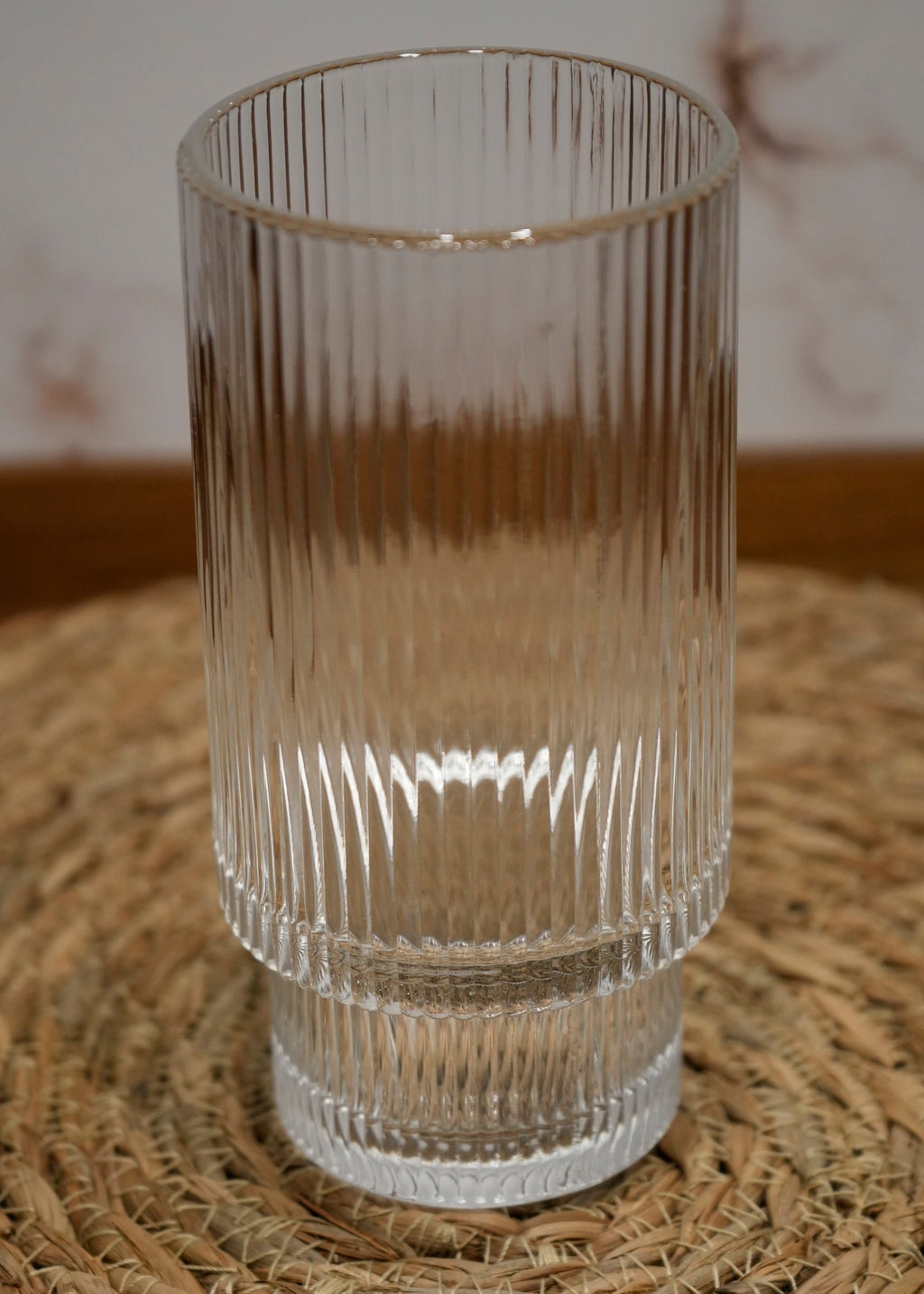 Vaso de Vidrio Alto Estriado Line Marley Harmony 350 ml – Agua, Jugos y Cócteles