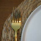 Set de Cubiertos Dorados de Acero Inoxidable 5 Piezas Marley Harmony – Cuchara, Tenedor y Cuchillo