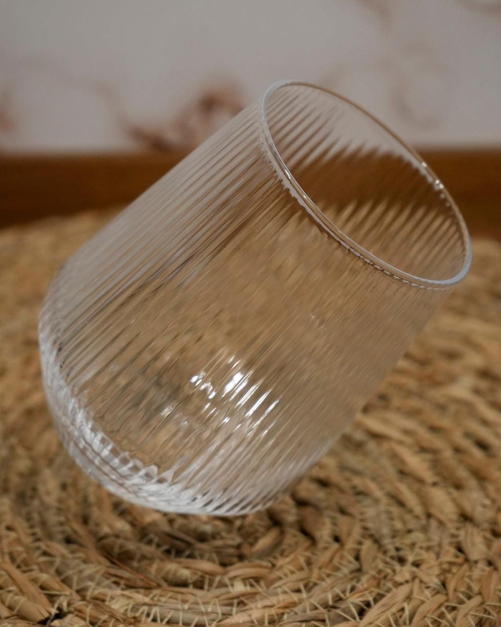 Copa de Vidrio Estriado Line Marley Harmony 300 ml – Vino, Agua y Cócteles