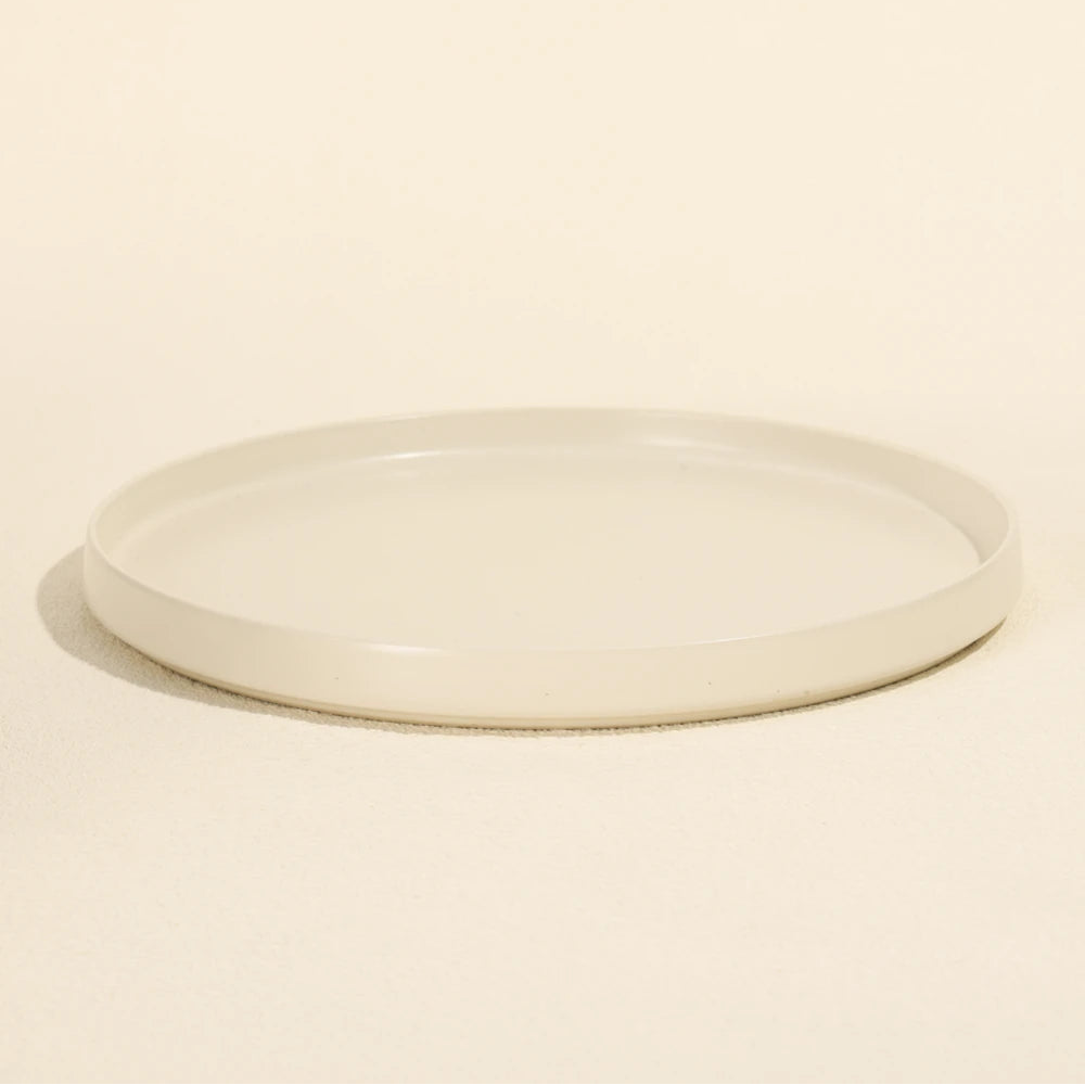 Plato de Mesa de Cerámica Blanco Rin Marley Harmony – Vajilla Minimalista