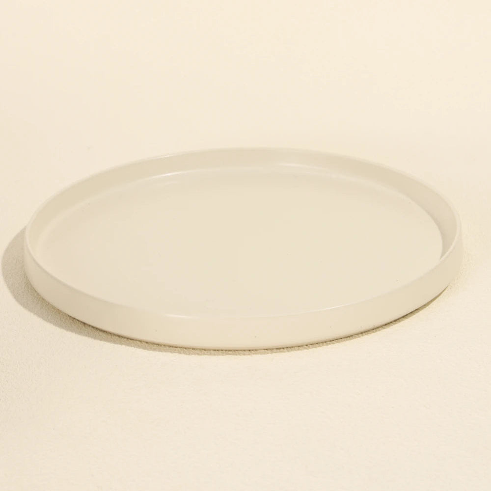 Plato de Mesa de Cerámica Blanco Rin Marley Harmony – Vajilla Minimalista